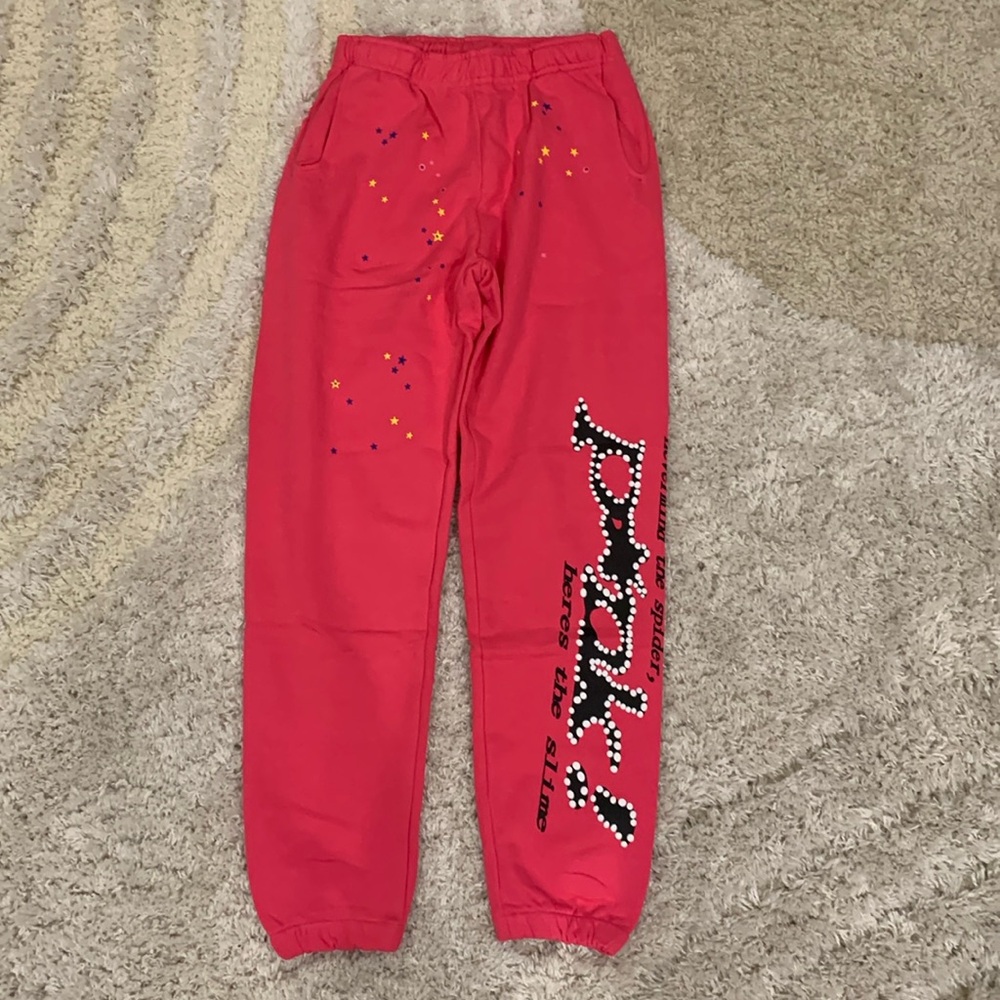 Spider Worldwide Pink P*nk! Men’s size Large Sweatpants
